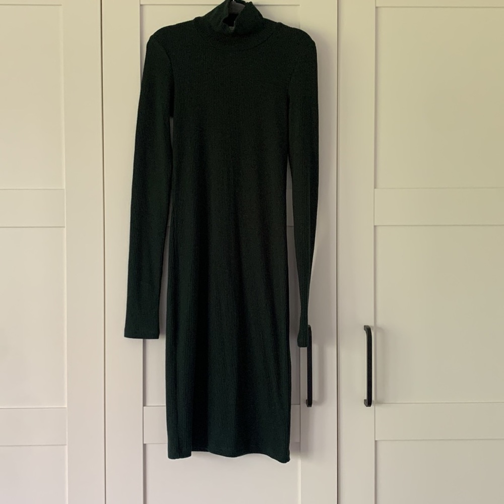 Turtleneck knit dress